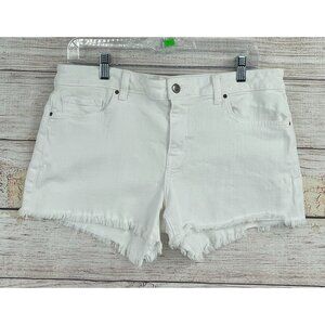 Velvet by Graham & Spencer Cut Off Denim Shorts Women's 31 White Anthropologie